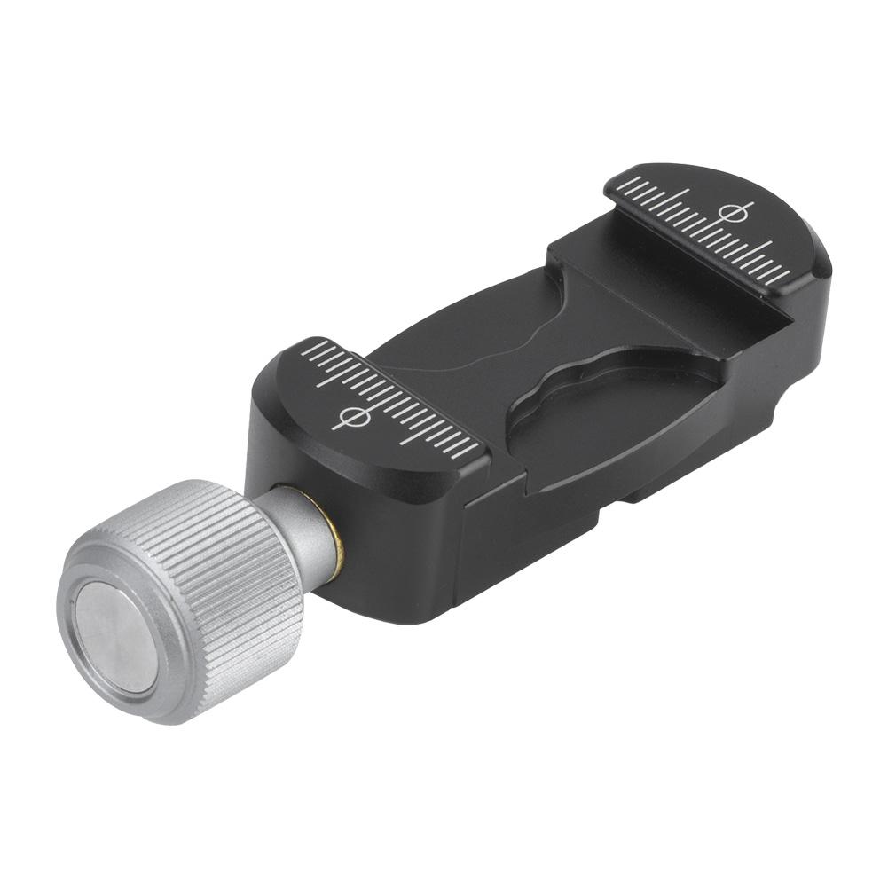 Mini Clamp Extender with Cold Shoe 1 4   Screw Hole for L Bracket Quick Release Plate