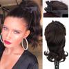 Синтетическая короткая волнистая лента, заколки для хвоста, наращивание волос, натуральный парик с конским хвостом для женщин, ежедневное использование