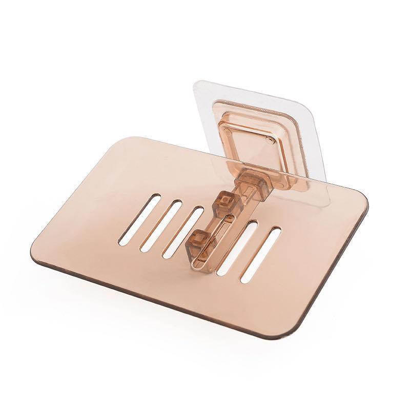 Мыльница без сверления настенная двухслойная подставка для мыла губка для мыла аксессуары для ванной комнаты мыльницы самоклеющиеся