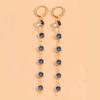 Colorful Long Jewel Earrings Simple Drop Earrings Fashion Crystal Glass Earrings