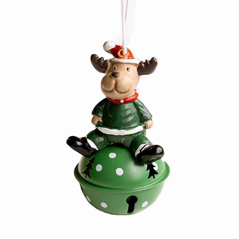 Retro Metal Xmas Tree Embellishment Welcome Door Hanging Pendants Santa Claus Cartoon Angel Doll Drop Ornaments Christmas Decor