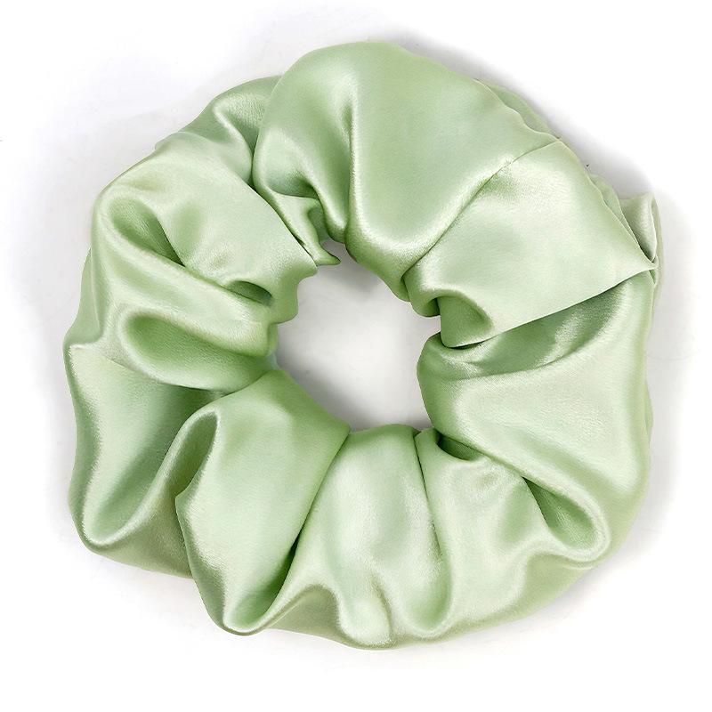 Резинка для волос из 19 момме чистого шелка, ручной работы, шелковая повязка для волос из шелка тутового дерева для женщин (4 см 6 см)