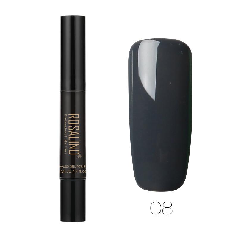 ROSALIND Гель-лак для ногтей 5 мл 01-58 Soak Off Top White Brush Pen Nails Art Полуперманентный УФ-гель