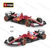 Ббураго 1:43 2025 Ferrari SF25 #16 #55 Формула 1 Гоночный Автомобиль Статическая Симуляция Сплав Литье под Давлением Модель Автомобиля