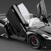Литой под давлением сплав 1:24 Модель суперкара Maserati MC20 Кабриолет со звуком и светом Инерционная Детская игрушка Транспортное средство Украшения Подарок