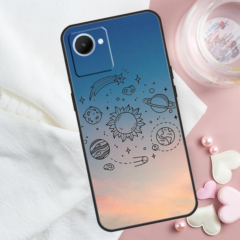 Космос Солнечная система Планеты Вселенная Для Realme GT 7 Pro GT 5 6 6T C67 C61 C55 C53 C51 C21Y C25S C75 10 11 12 13 14 Pro Plus Чехол