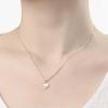 [Onoma] Onm Vitarito 92.5 Silver Gold-Plated Love Heart Mother-of-Pearl Necklace (29544128)