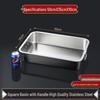 Venus Stainless Steel Deep Rectangular Buffet Pan with Handles