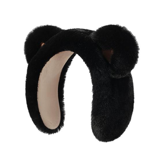 Зимние наушники с декором в виде медвежьих ушек, утолщенные плюшевые грелки для ушей, увеличенные наушники для снежной погоды, теплоизоляционные наушники