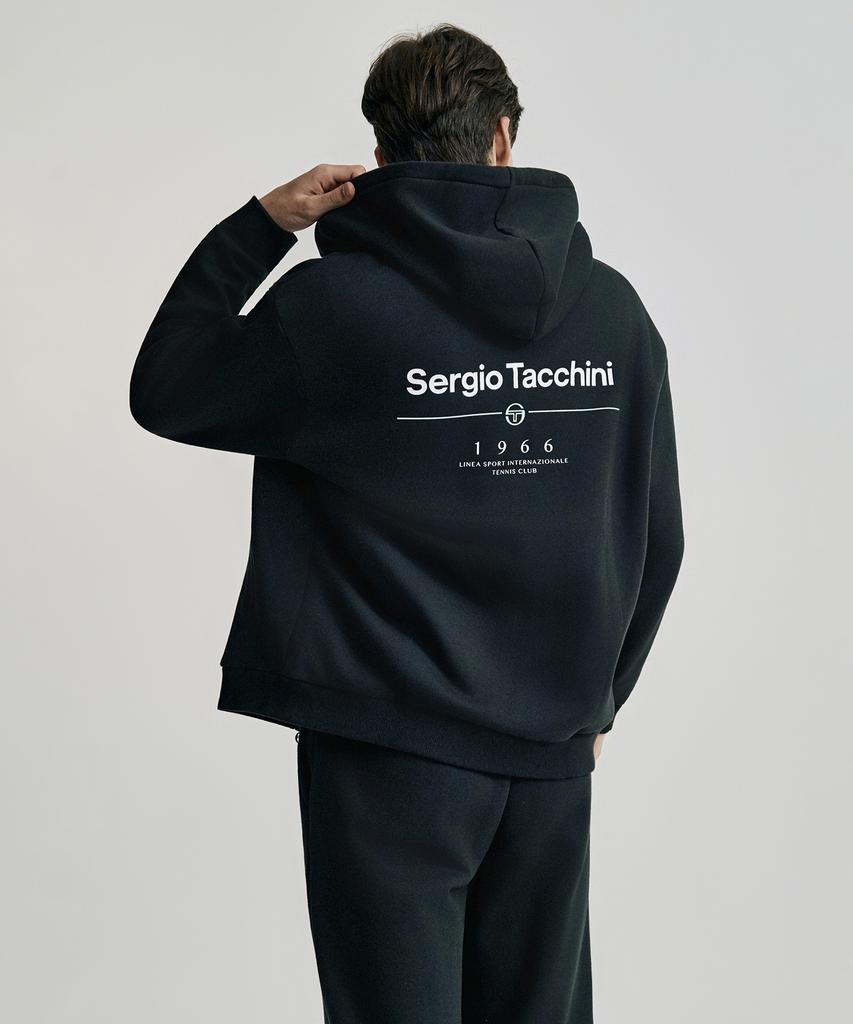 Толстовка Sergio Tacchini U Daily с молнией и флисовой подкладкой (черный)