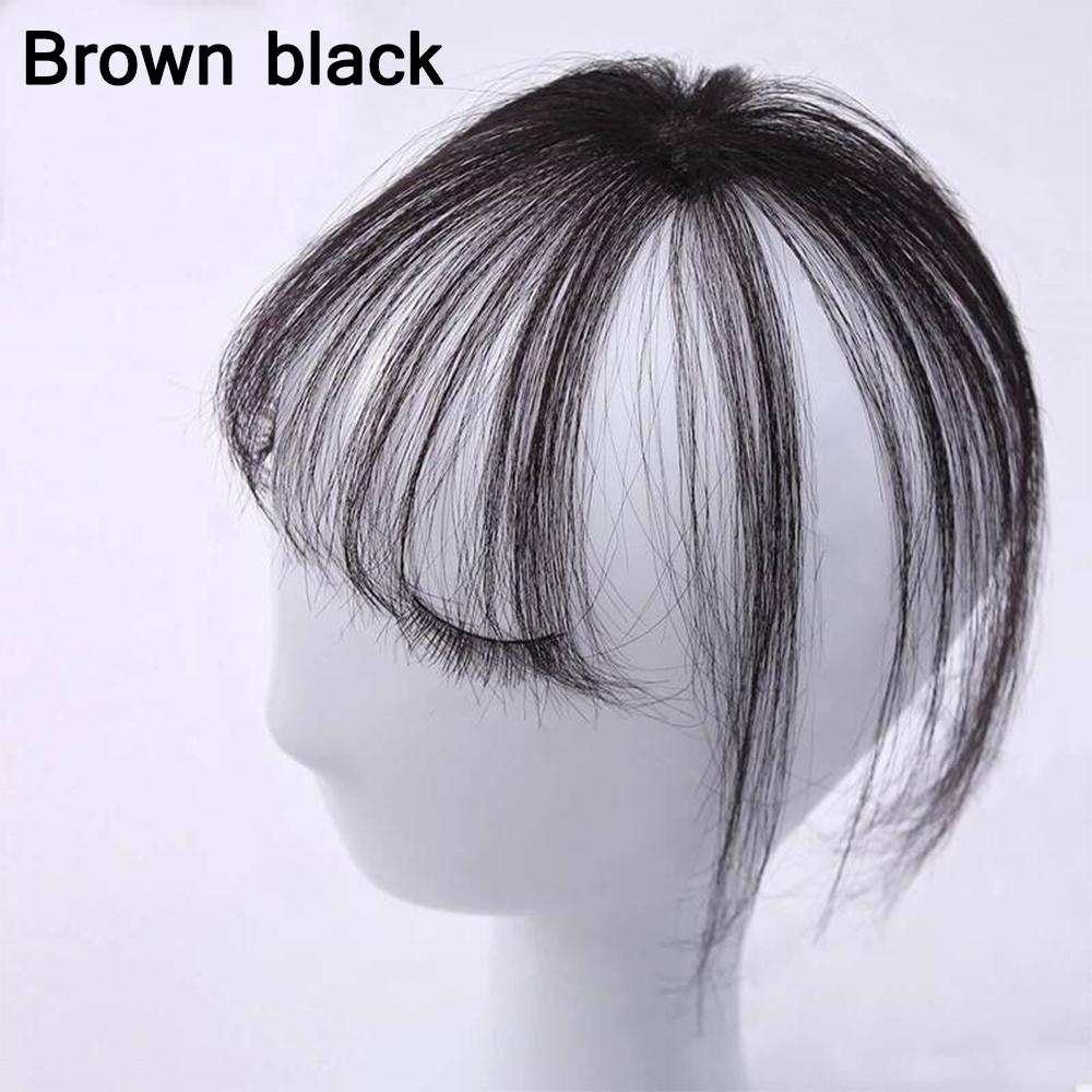 Women Synthetic Hair Neat Topper Invisible Fringe Front Wigs Wig Fake Hair Bangs Air Bangs