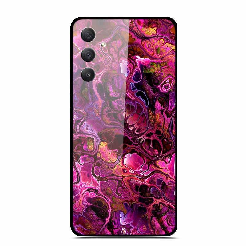 Чехол для телефона Samsung A35 5G - Персонализированный Цветной Закаленный Стеклянный, Противоударный.