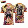 Dragon Ball Goku Футбольная футболка Японский аниме принт Футболка Спортивная Быстро сохнущая Мужская футболка Детская одежда Футболка Y2k Женская
