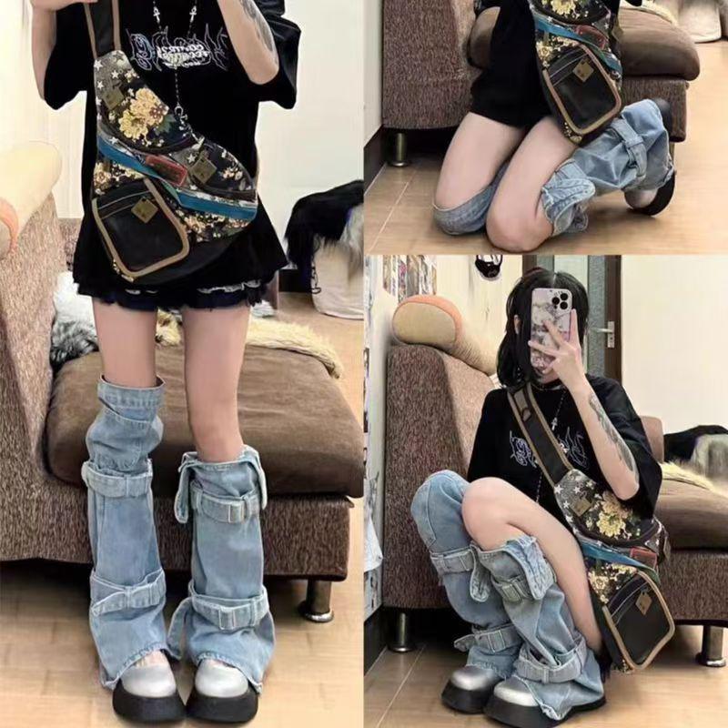 Скелетные сетчатые гетры до бедра: Носки с клёшем и сборками в стиле тёмной субкультуры