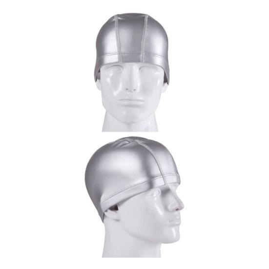 Шапочка для плавания Сверхмягкая Высокоэластичная Водонепроницаемая Однотонная Нескользящий дизайн Искусственная кожа