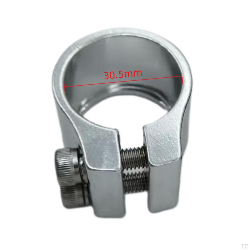 Seat Post Clamp 1.2" Cycling Easy Installation Aluminum Alloy Mountain Saddle Clip Road Bike