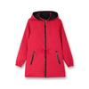 Women's Double-Sided Mid-Length Hooded Trench Coat with Detachable Elastic Waist and Zipper Pockets for Spring and Autumn