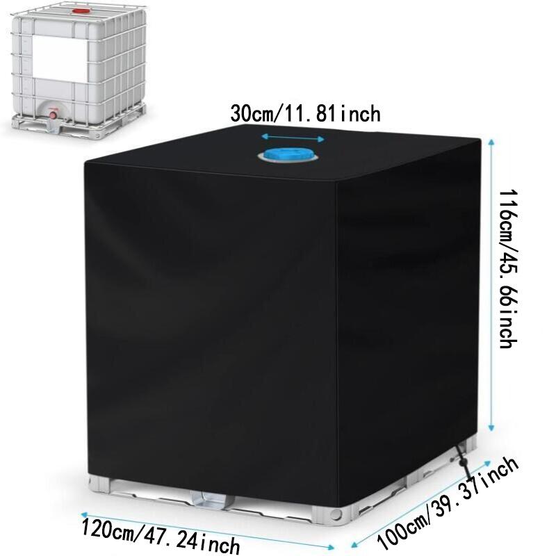 Защитный чехол для IBC-контейнера - Ткань Оксфорд 420D, 1000 л, Защита от солнца и пыли для водяных бочек