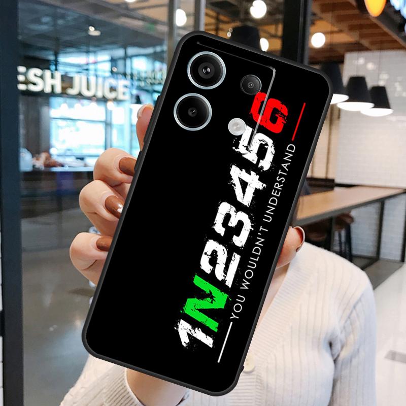 1N23456 Мотоциклетный Чехол Для Xiaomi Redmi Note 14 Pro 10 11 12 13 15 Pro Plus Redmi 15 10C 12C 13C 14C 15C Обложка
