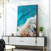 Современный морской пейзаж, холст, картина, синий океан, плакаты и принты, скандинавская настенная картина для гостиной, украшение дома, без рамы