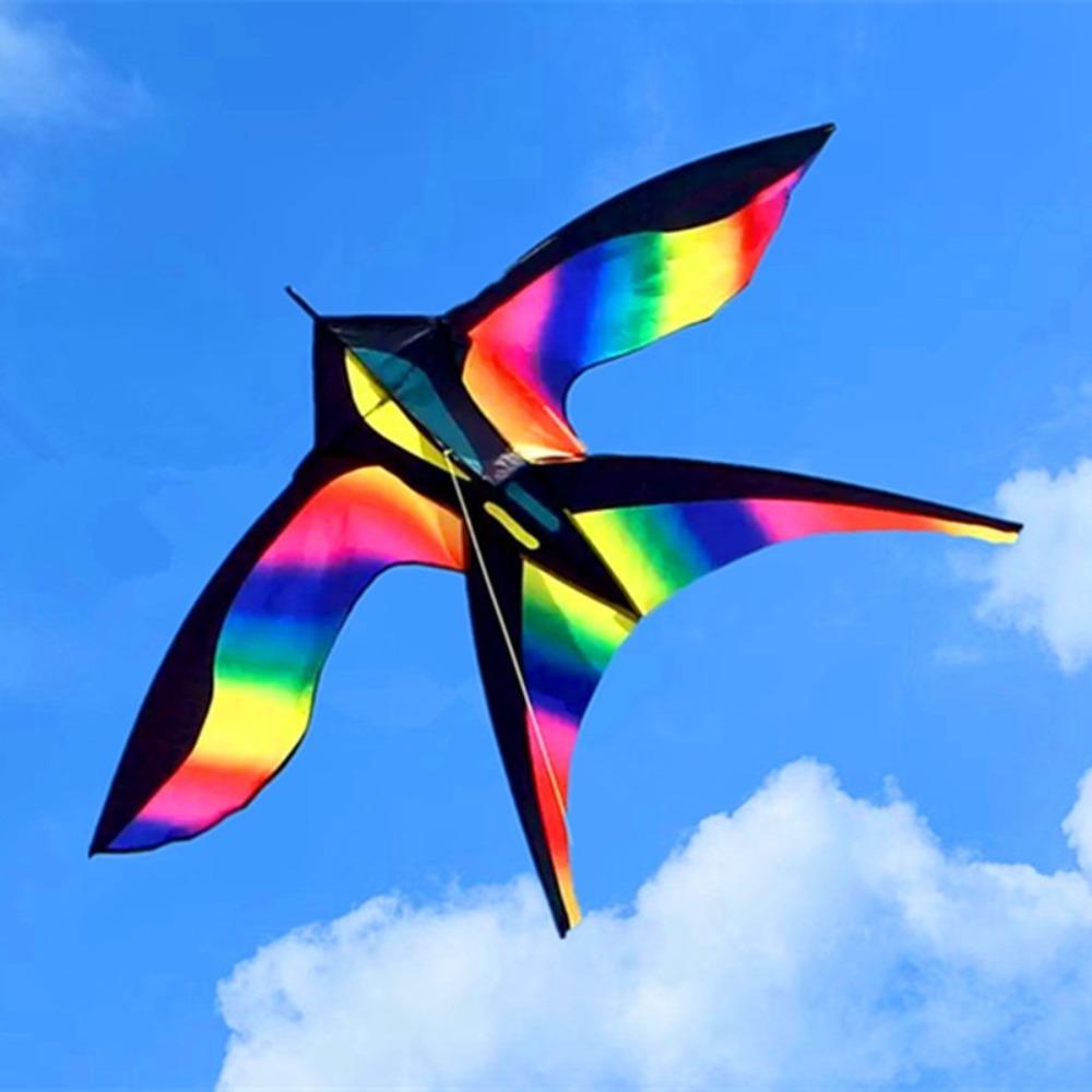 Радужный ласточковый змей 1,7 м Хорошо летающий Детский змей Новый Уличная летающая игрушка Сад