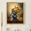 Cat With Pearl Earring Print Mona Lisa Cat Classic Art Cat Poster Renaissance Style Wall Art Parody Cat Canvas Painting Decor
