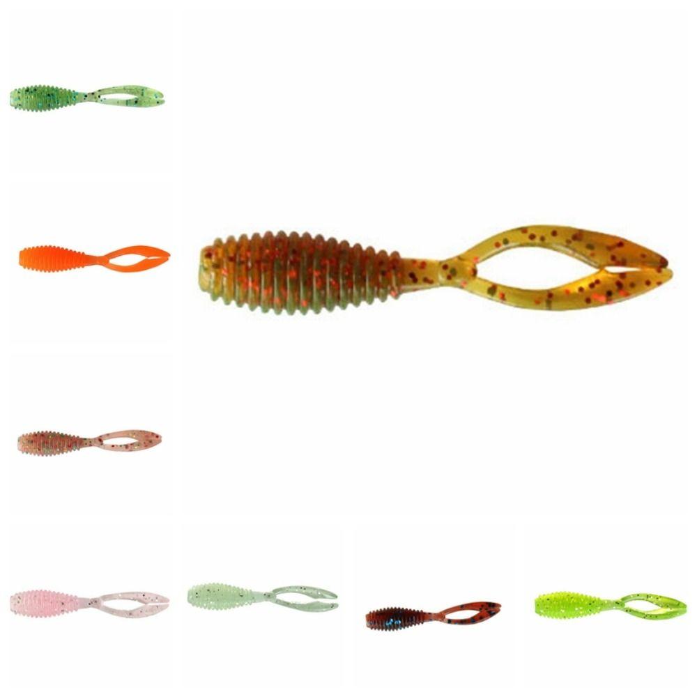20 шт. приманка-червь с двойным хвостом, силиконовые джиги, воблер, рыболовные принадлежности, мягкая приманка-червь, морская рыбалка