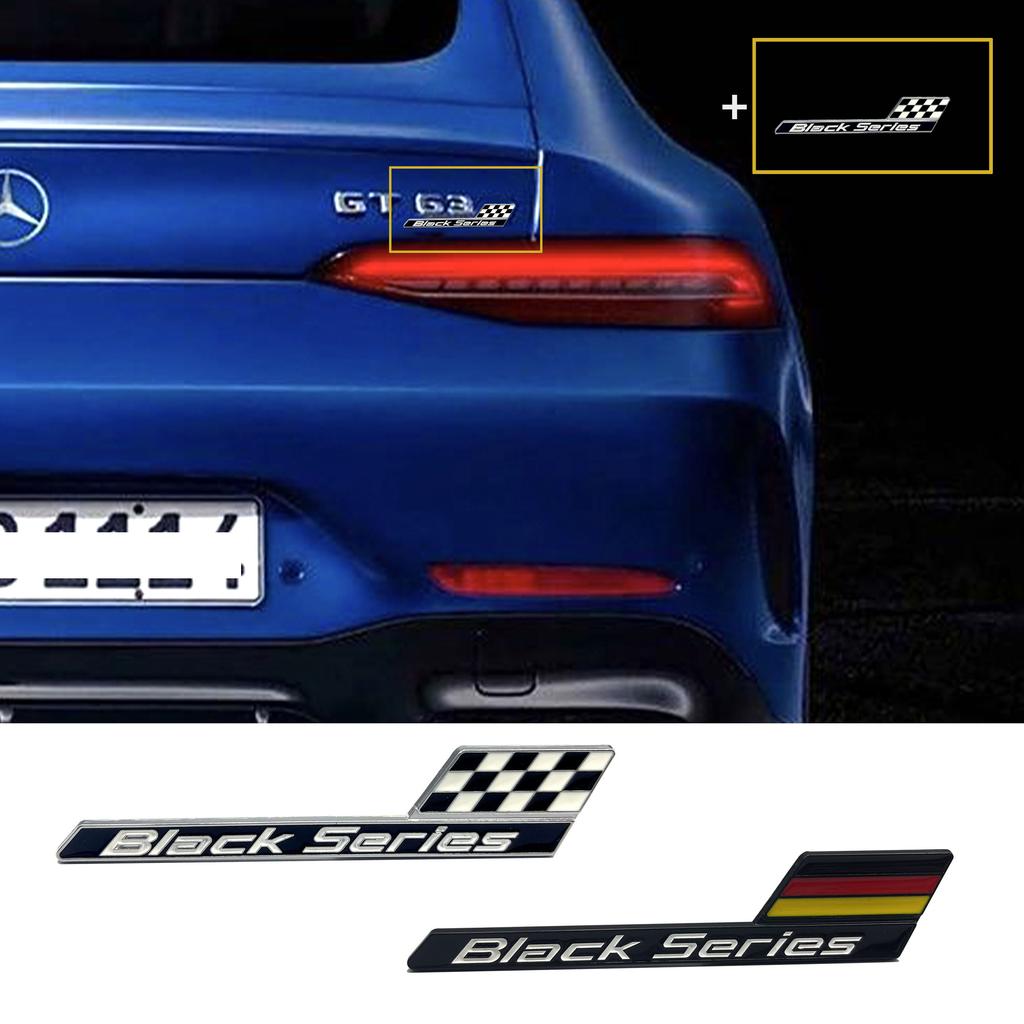 Black Series Car Badge Emblem For GT C63S A35 E63 S63 Turnk Sticker Decoration