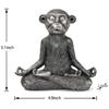 Unique Monkey Figurine Resin Animal Miniatures Sculpture Monkey Statue  Living Room