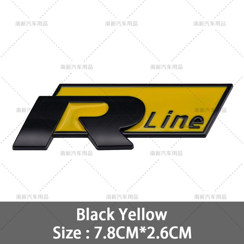 2026 Hot For VOLKSWAGEN VW 3D Metal R Line Logo Rline Badge Car Front Grille Emblem Stickers for Volkswage Polo Passat B5 B7 Gol