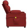 Massage Chair Burgundy Fabric