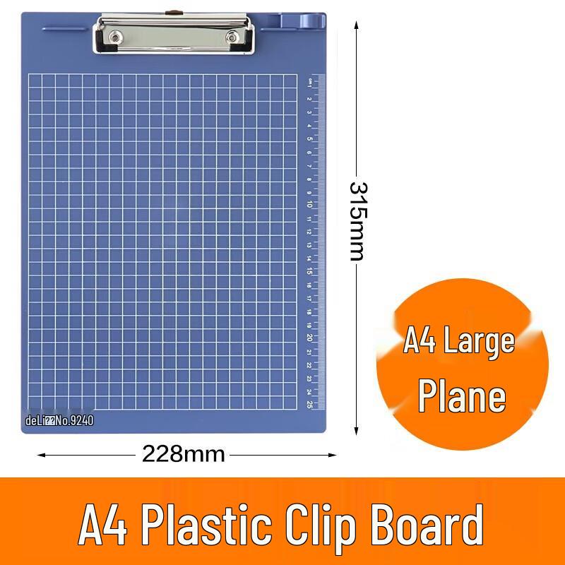 Deli A4 Writing Clipboard with Scale