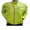 Women's Real Lamskin Green Leather,Quilted Jacket,Biker Jacket,Café Racer Jacket,Motorcycle Jacket,Moto Jacket,Special For Her