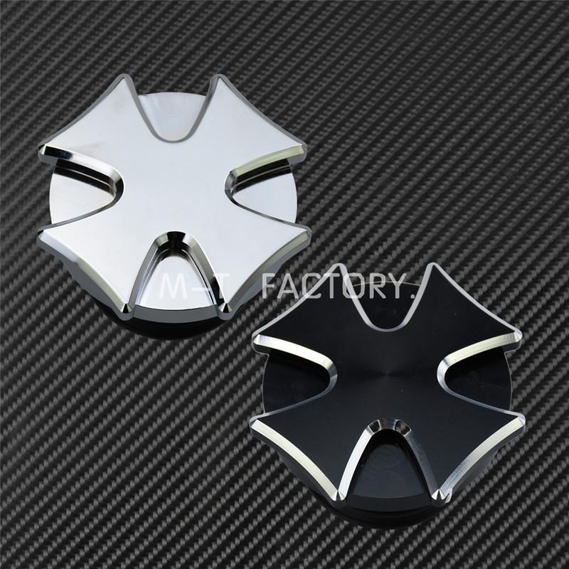 Motorcycle Crown Style Vented Fuel Tank Cap CNC Oil Cap Fuel Gas Tank Cover For Harley Sportster Dyna Softail Touring Road King