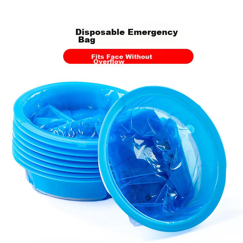 SHUANG YU Disposable Puking Bags, 10 Pieces, Emergency Travel Motion Sickness Bags, Car Vomiting Bags, Pregnancy Nausea Bags, Vomiting Packs