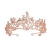 Forest Style Retro Baroque Crown Exquisite Flower Bridal Hair Accessories Alloy Leaf Headdress
