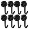 Черные/серебристые магнитные крючки Cruis Heavy Duty Neodymium Rare Earth Magnetic Handle, Extra Strong Magnets With Cuckoo For Hanging