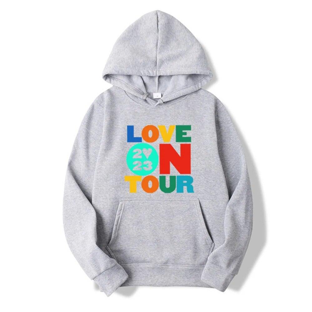 Толстовка Love on Tour 2023 Модные толстовки Толстовка HS Bible HS Love on Tour Толстовка Aesthetic HS Concert Толстовка Повседневная толстовка унисекс