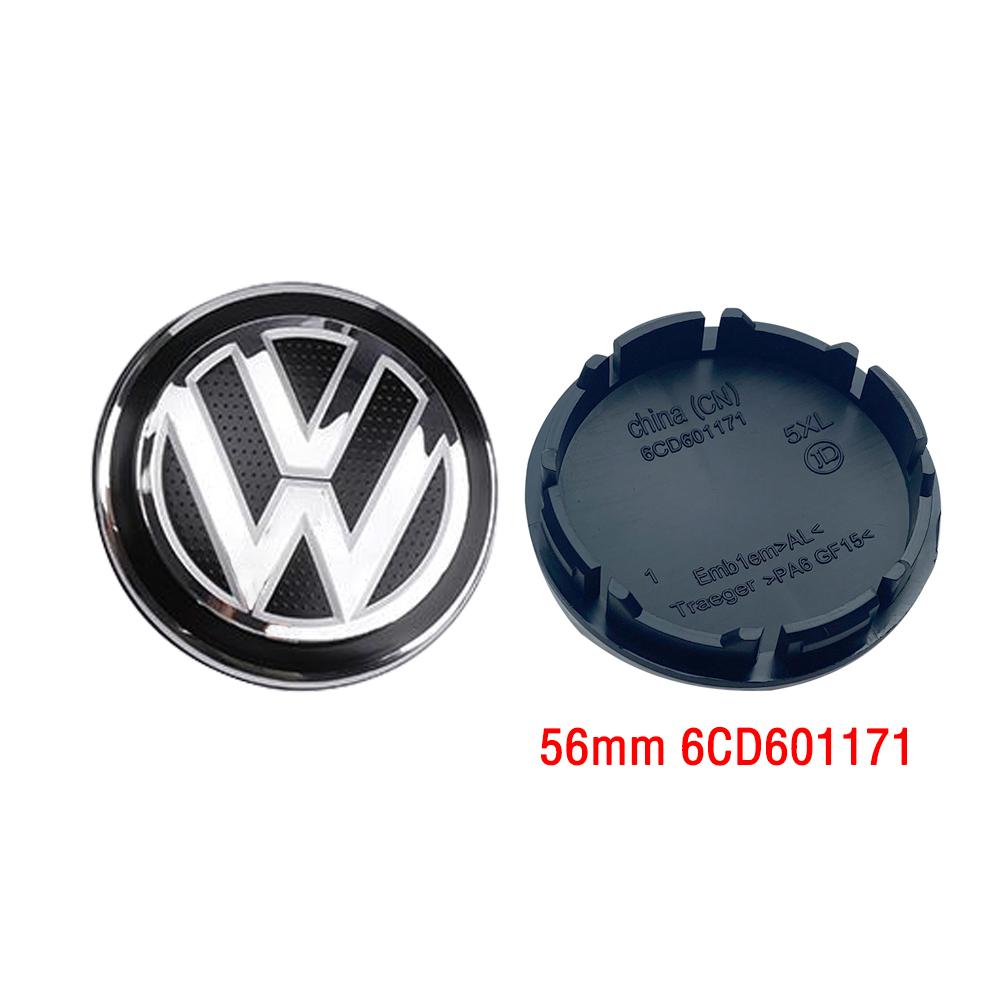 VW Volkswagen Car Wheel Center Hub Caps Cover 3D 4pcs 55mm 56mm 65mm 70mm for 4 5 6 7 Passat B5 B6 B7 Polo Touran CC accessories