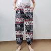 Слоны Штаны для прыжков Карман Регулируемая эластичная высокая талия Ремешок Унисекс Мужской Женский Принт Таиланд Повседневная уличная одежда Пляжный Бохо Ретро Винтаж