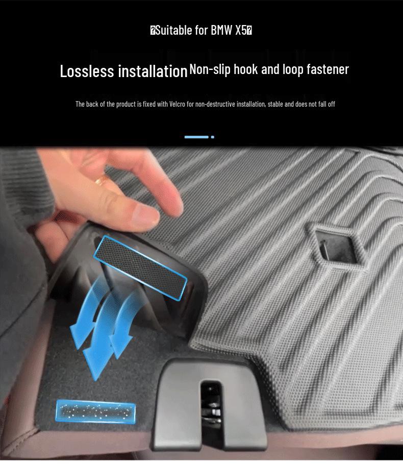 BMW X5 TPE Trunk & Rear Seat Protector: Eco-Friendly, Waterproof Mat