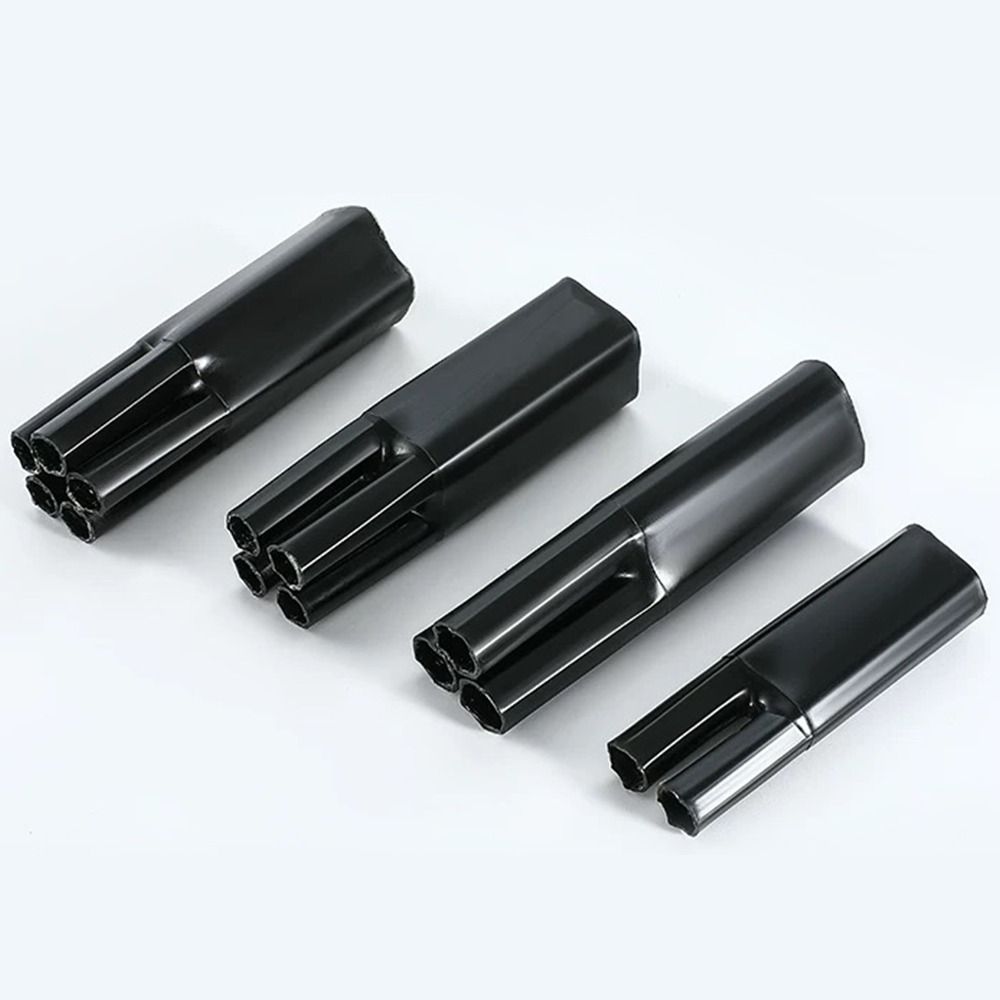 Новая 2/3/4/5/жильная термоусадочная трубка Водонепроницаемая с клеем Изоляционная гильза Черный Разделитель ответвлений