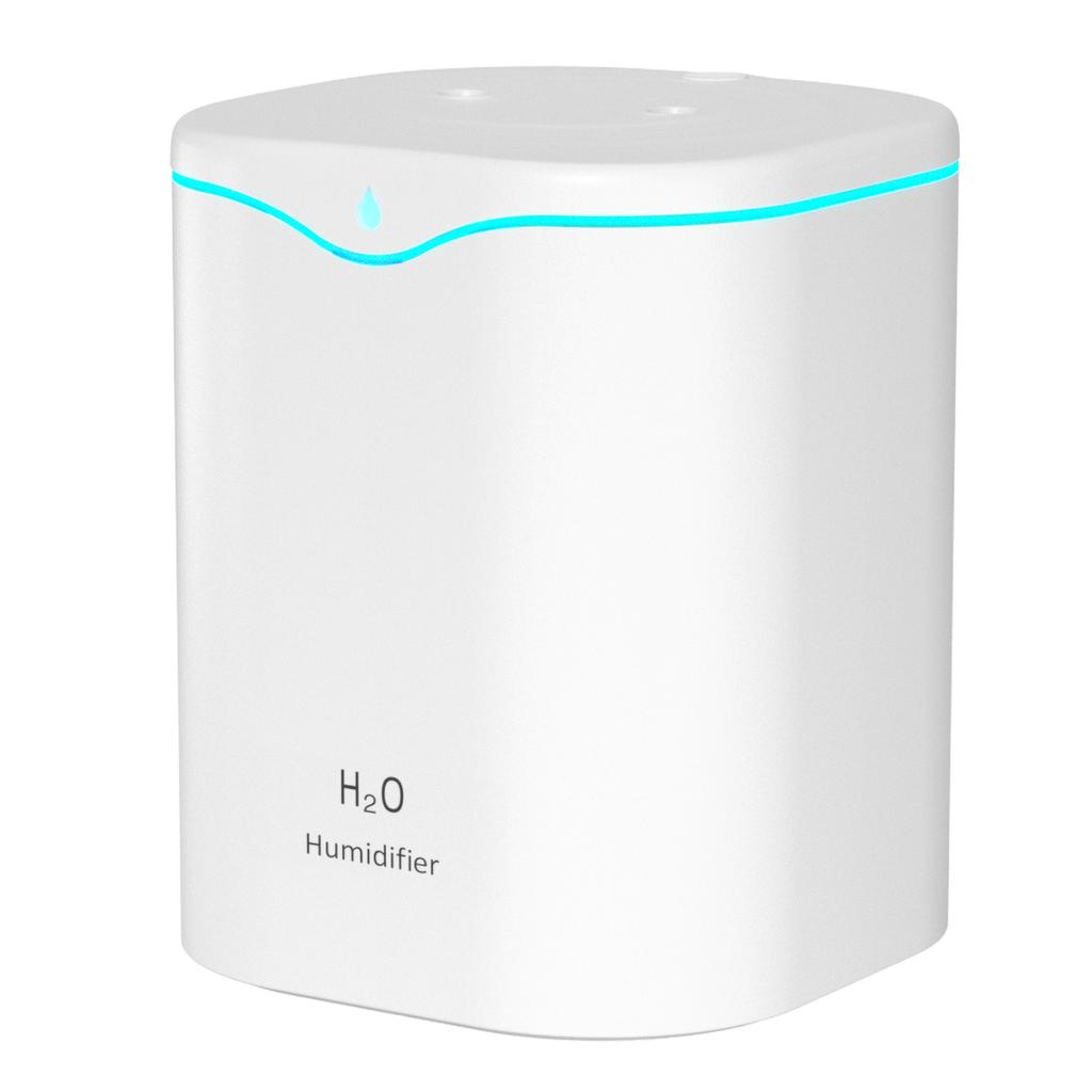 Увлажнители с двойным распылением, 2 л, со светодиодной подсветкой, портативный настольный увлажнитель с автоматическим отключением и прохладным туманом