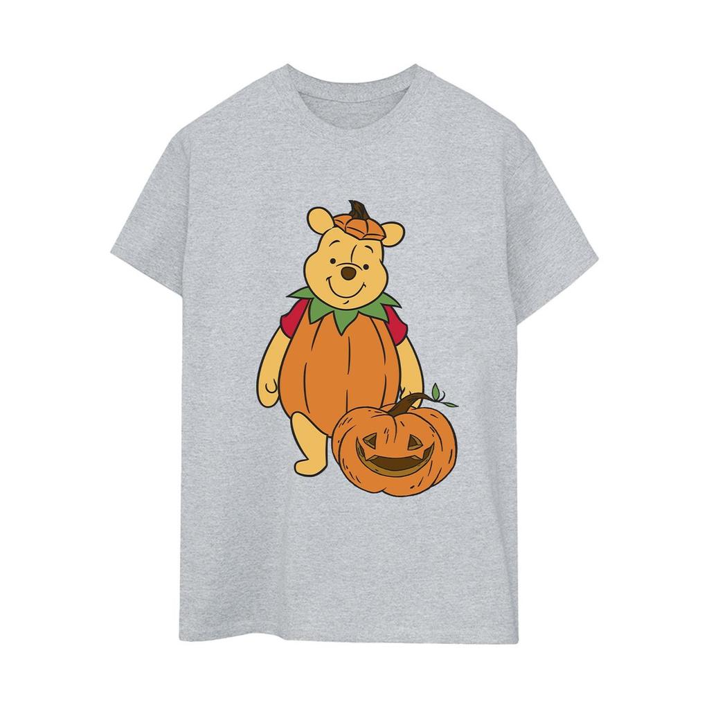 Winnie the Pooh Womens/Ladies Pumpkin Boyfriend Halloween T-Shirt