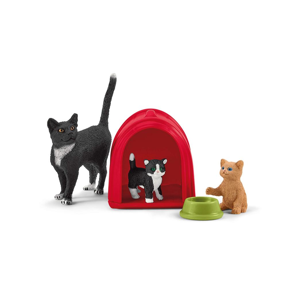 Schleich Farm World Cat Play Area Figure 42501
