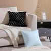 casual Solid colored small wavepattern design Cushion Cover Throw Pillow Cover Hidden Button Durable Polyester Chair Cushion