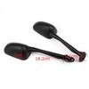 Pair Black Motorcycle Rearview Side Mirrors For Honda CBR250 11-12 CB1300S 03-12