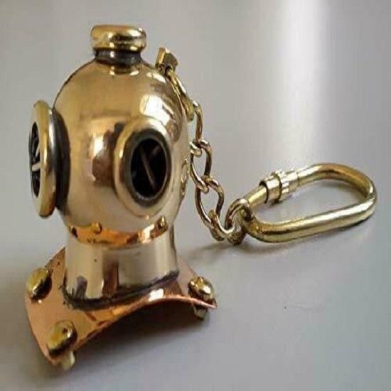 Коллекционный морской латунный дайверский шлем для дайвинга, брелок для ключей, лот из 50 шт.