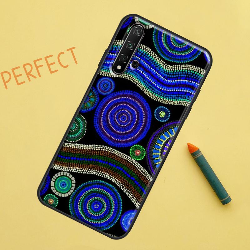 Печать с изображением искусства коренных народов Для Huawei Nova 12s 11i 7i 8i 12i Y73 Y70 Y90 Y60 Y72 Y61 Y91 9 10 SE P40 Lite P30 Pro Чехол