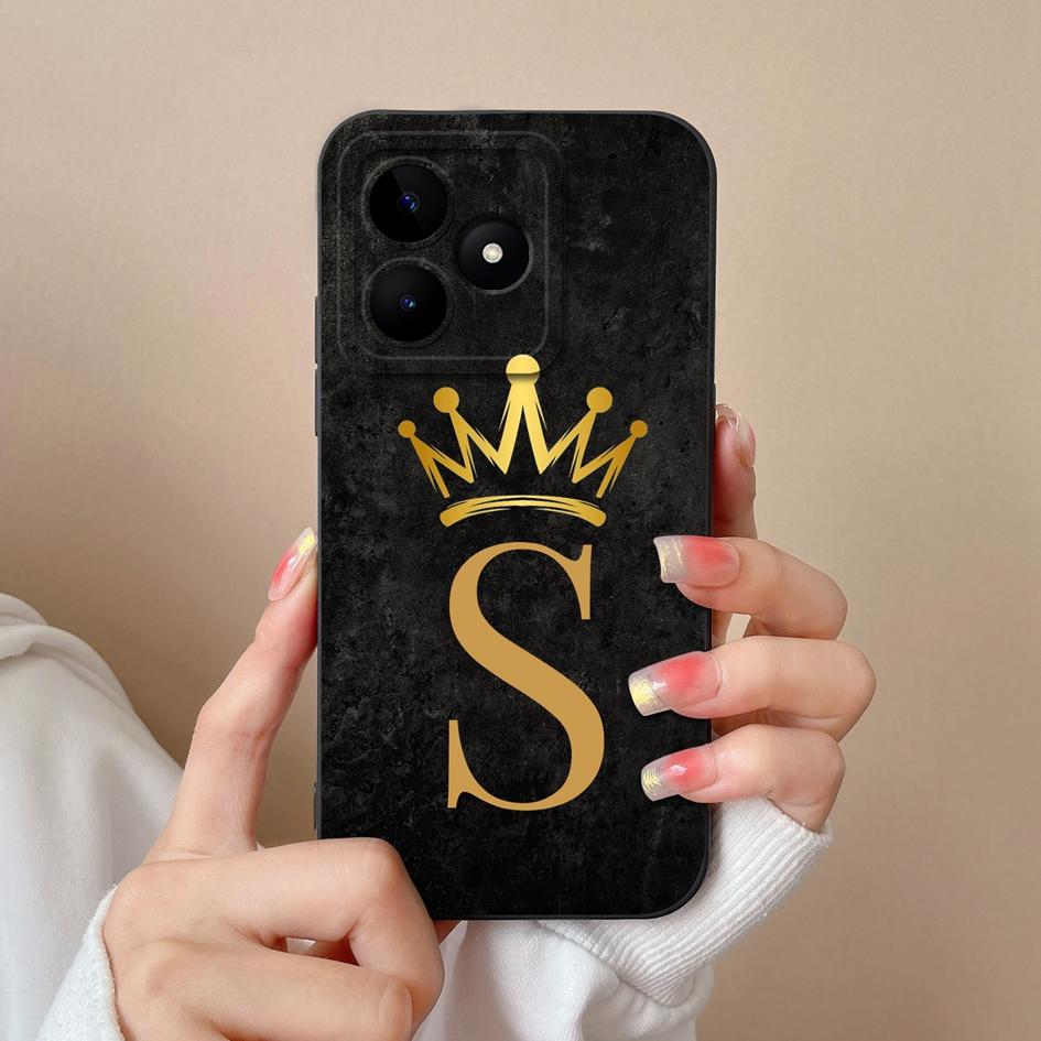 Для Realme C53 C25 C25S C25Y C30 C30S C31 C33 C35 C51 C61 C55 C65 C67 C75 4G 5G чехол для телефона креативный узор с буквами мягкий силиконовый корпус для OPPO Capa